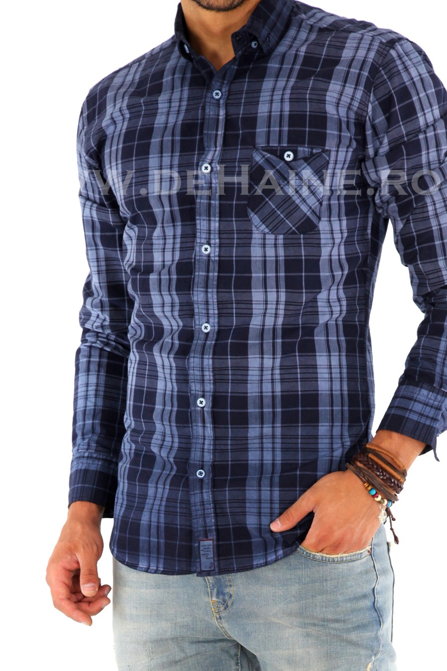 Camasa barbati in carouri slim fit 8749 o3-6